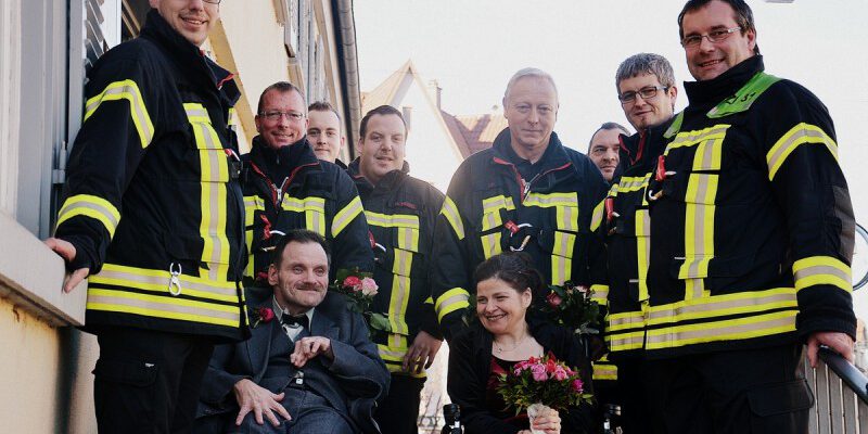 Tragehilfe für Brautpaar