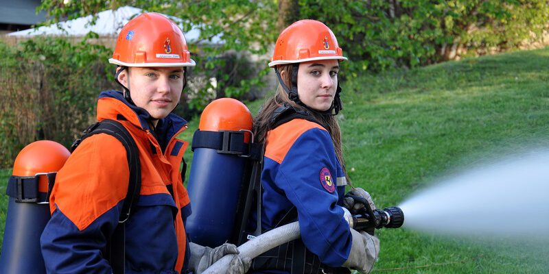 Löschangriff Flatow-Halle
