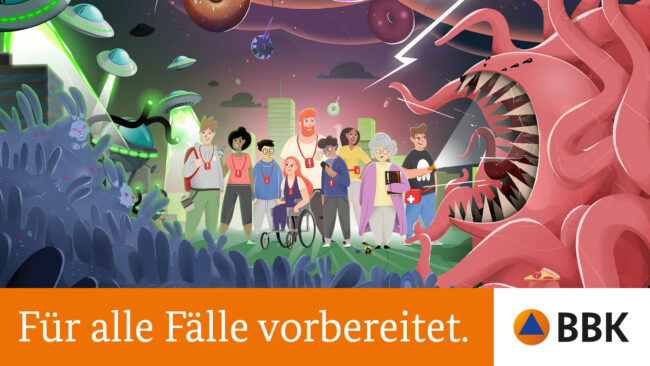 Für alle Fälle vorbereitet – Gefahren + Claim