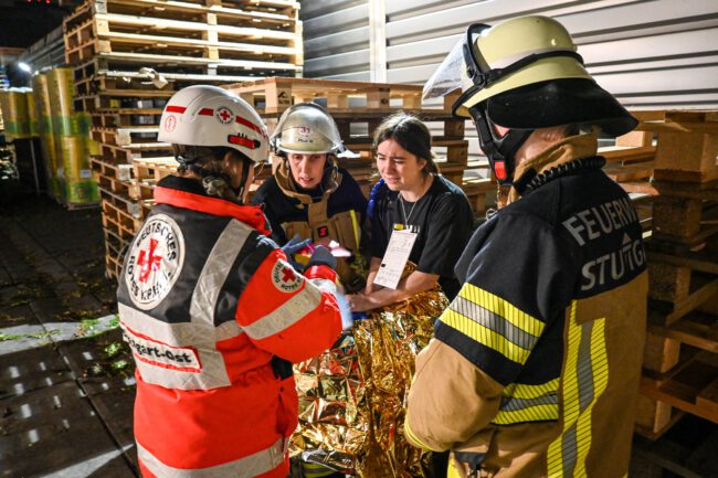 Übung mit DRK Stuttgart-Ost I